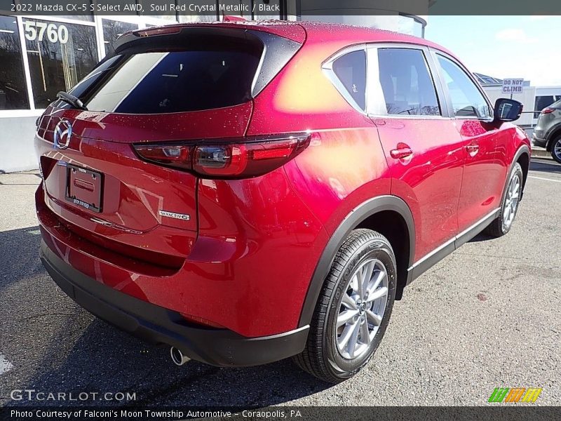 Soul Red Crystal Metallic / Black 2022 Mazda CX-5 S Select AWD