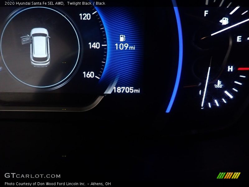 Twilight Black / Black 2020 Hyundai Santa Fe SEL AWD