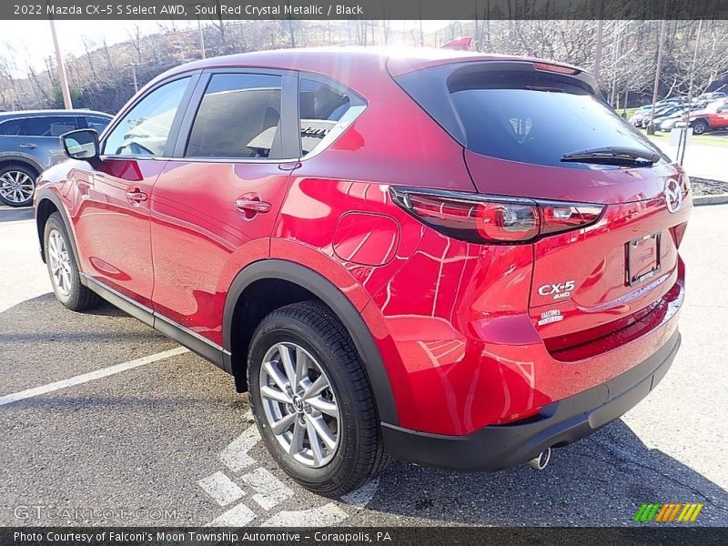 Soul Red Crystal Metallic / Black 2022 Mazda CX-5 S Select AWD