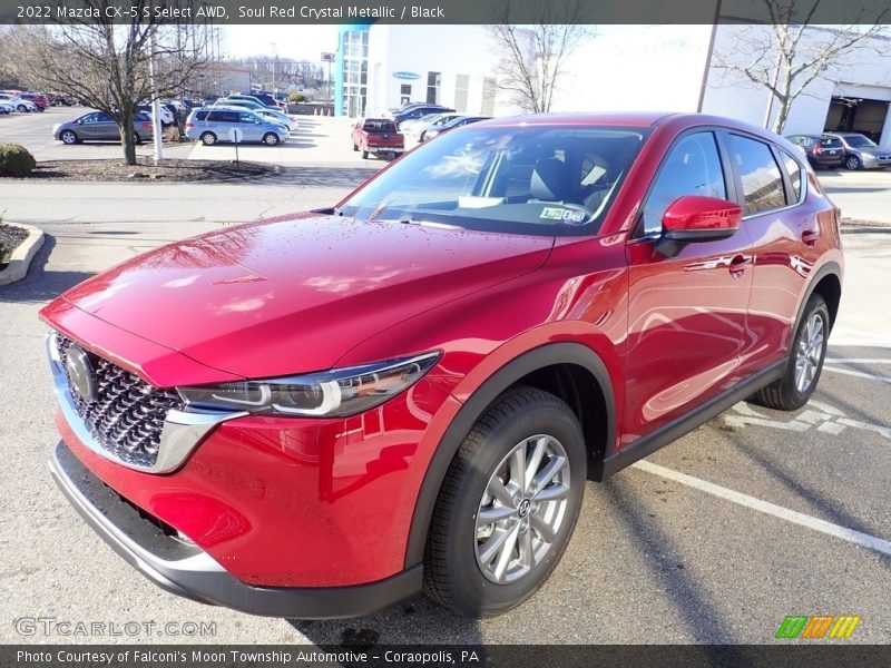 Soul Red Crystal Metallic / Black 2022 Mazda CX-5 S Select AWD