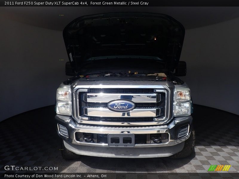 Forest Green Metallic / Steel Gray 2011 Ford F250 Super Duty XLT SuperCab 4x4