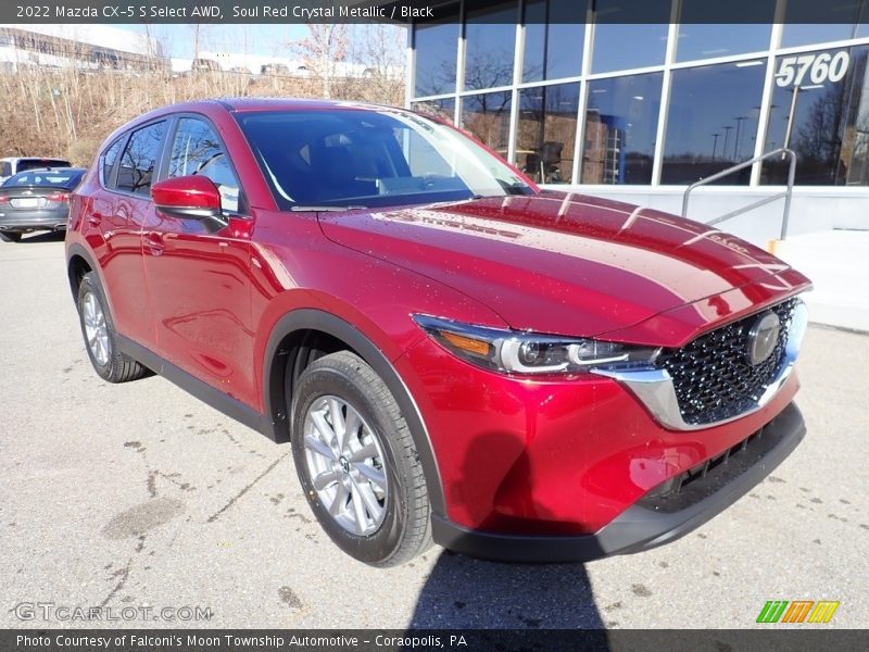 Soul Red Crystal Metallic / Black 2022 Mazda CX-5 S Select AWD