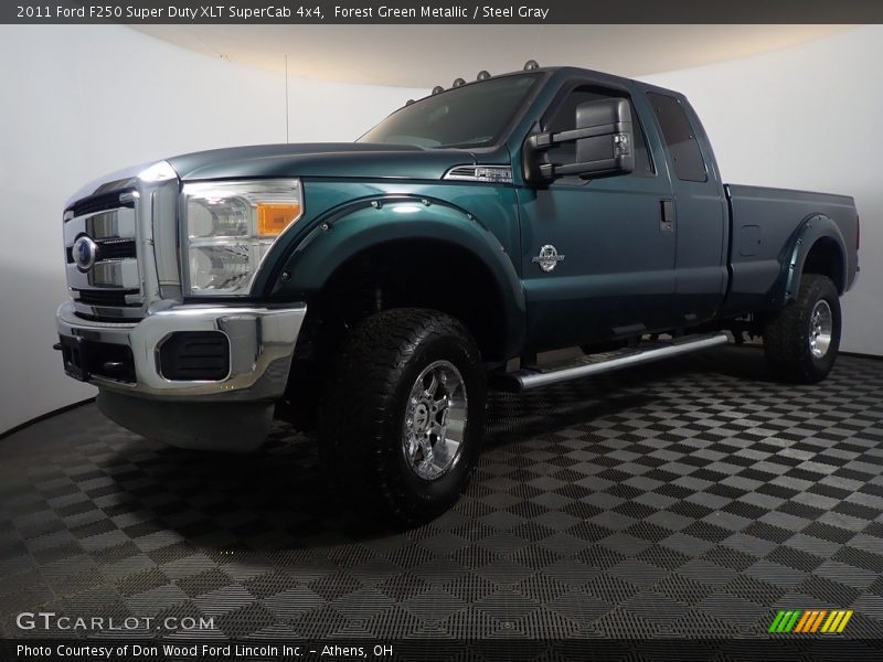 Forest Green Metallic / Steel Gray 2011 Ford F250 Super Duty XLT SuperCab 4x4