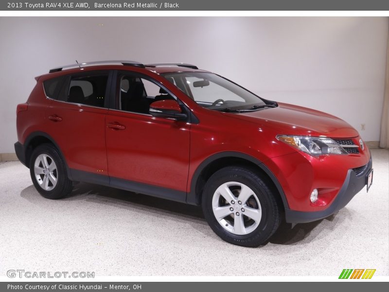 Barcelona Red Metallic / Black 2013 Toyota RAV4 XLE AWD