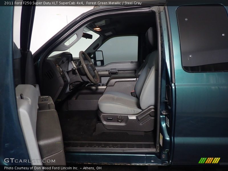 Forest Green Metallic / Steel Gray 2011 Ford F250 Super Duty XLT SuperCab 4x4
