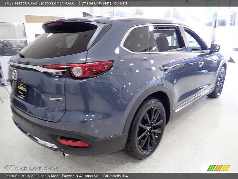 Polymetal Gray Metallic / Red 2022 Mazda CX-9 Carbon Edition AWD