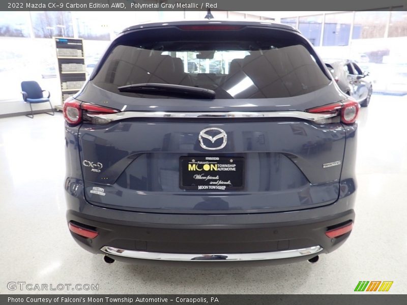 Polymetal Gray Metallic / Red 2022 Mazda CX-9 Carbon Edition AWD