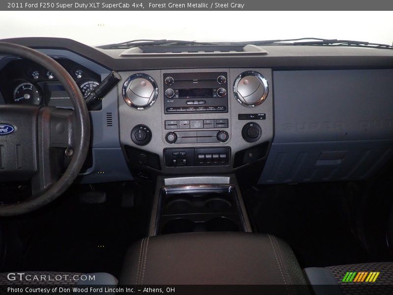Forest Green Metallic / Steel Gray 2011 Ford F250 Super Duty XLT SuperCab 4x4