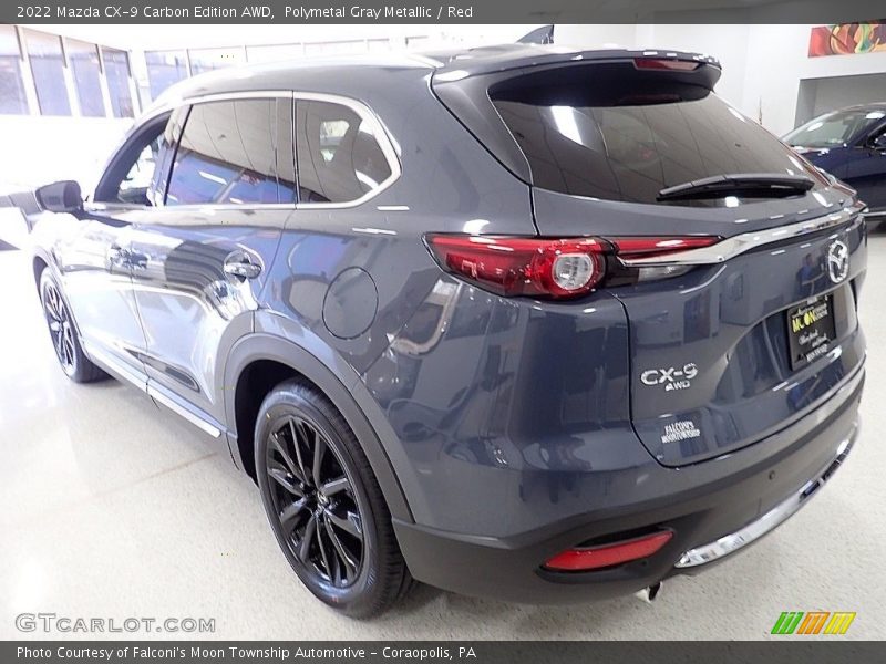 Polymetal Gray Metallic / Red 2022 Mazda CX-9 Carbon Edition AWD