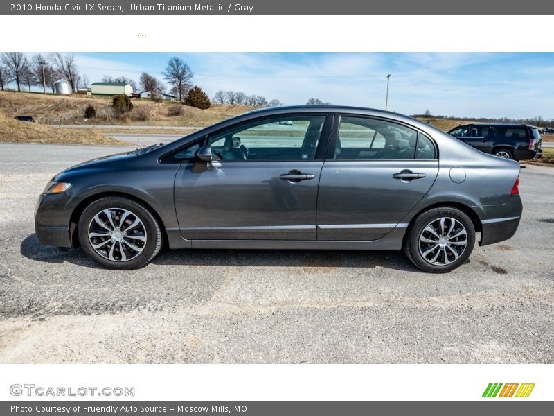 Urban Titanium Metallic / Gray 2010 Honda Civic LX Sedan