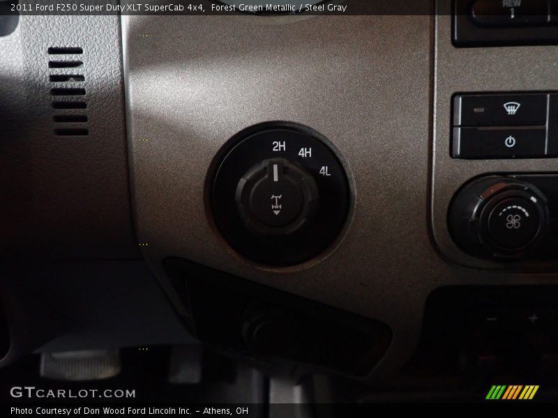 Forest Green Metallic / Steel Gray 2011 Ford F250 Super Duty XLT SuperCab 4x4