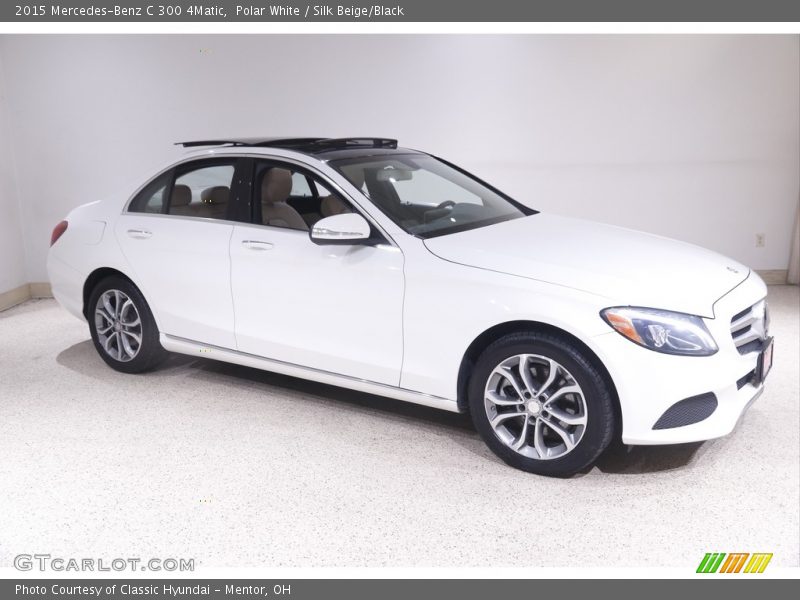 Polar White / Silk Beige/Black 2015 Mercedes-Benz C 300 4Matic