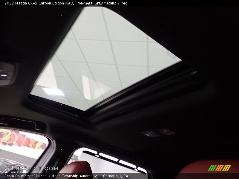 Polymetal Gray Metallic / Red 2022 Mazda CX-9 Carbon Edition AWD