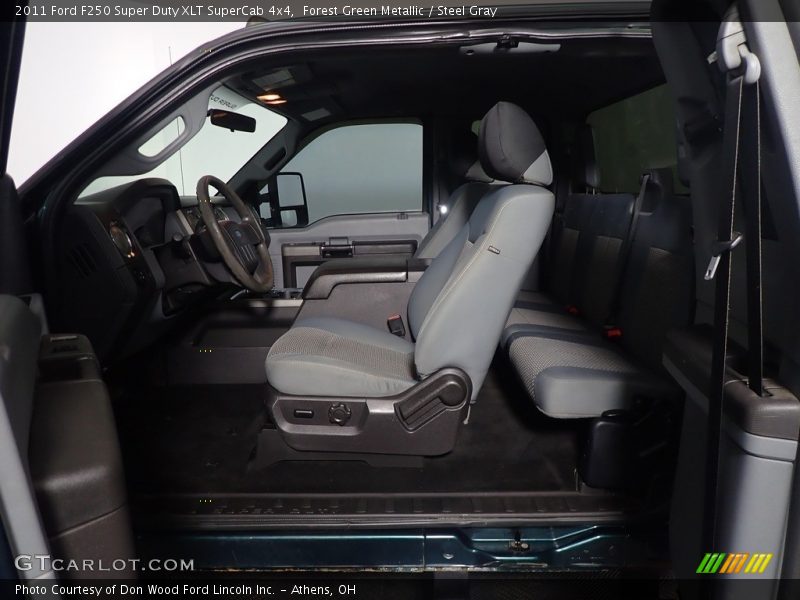 Forest Green Metallic / Steel Gray 2011 Ford F250 Super Duty XLT SuperCab 4x4