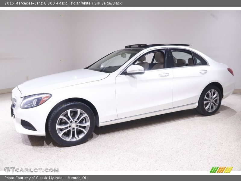 Polar White / Silk Beige/Black 2015 Mercedes-Benz C 300 4Matic