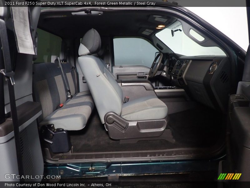 Forest Green Metallic / Steel Gray 2011 Ford F250 Super Duty XLT SuperCab 4x4
