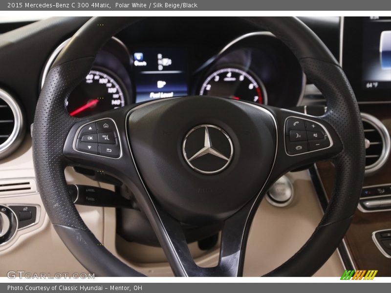 Polar White / Silk Beige/Black 2015 Mercedes-Benz C 300 4Matic