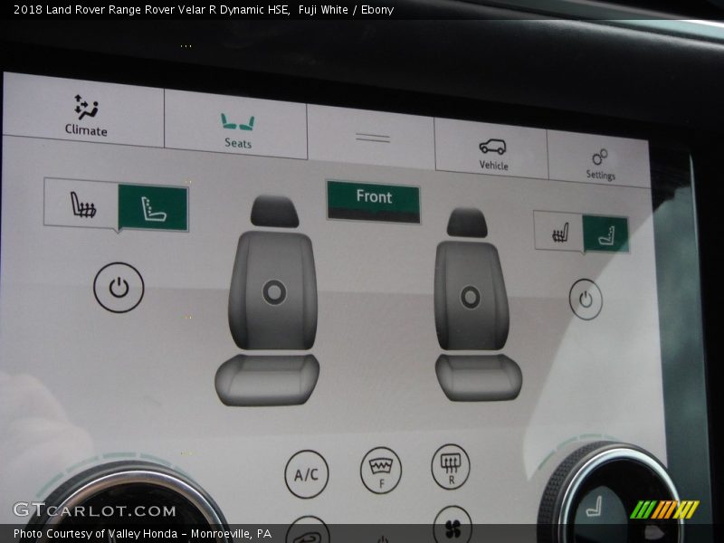 Fuji White / Ebony 2018 Land Rover Range Rover Velar R Dynamic HSE