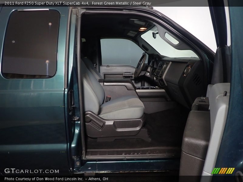 Forest Green Metallic / Steel Gray 2011 Ford F250 Super Duty XLT SuperCab 4x4