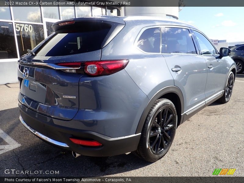 Polymetal Gray Metallic / Red 2022 Mazda CX-9 Carbon Edition AWD