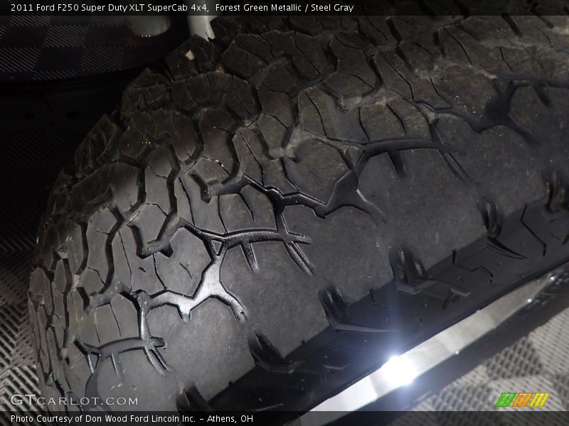 Forest Green Metallic / Steel Gray 2011 Ford F250 Super Duty XLT SuperCab 4x4
