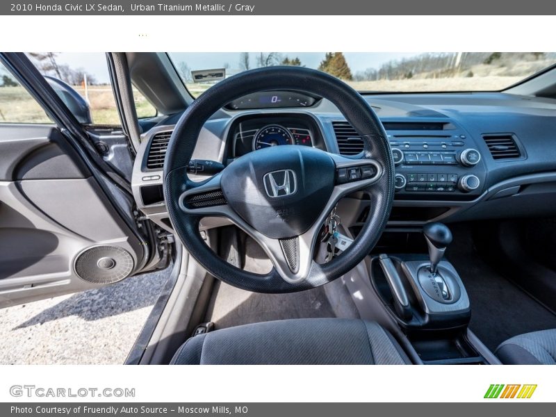 Urban Titanium Metallic / Gray 2010 Honda Civic LX Sedan