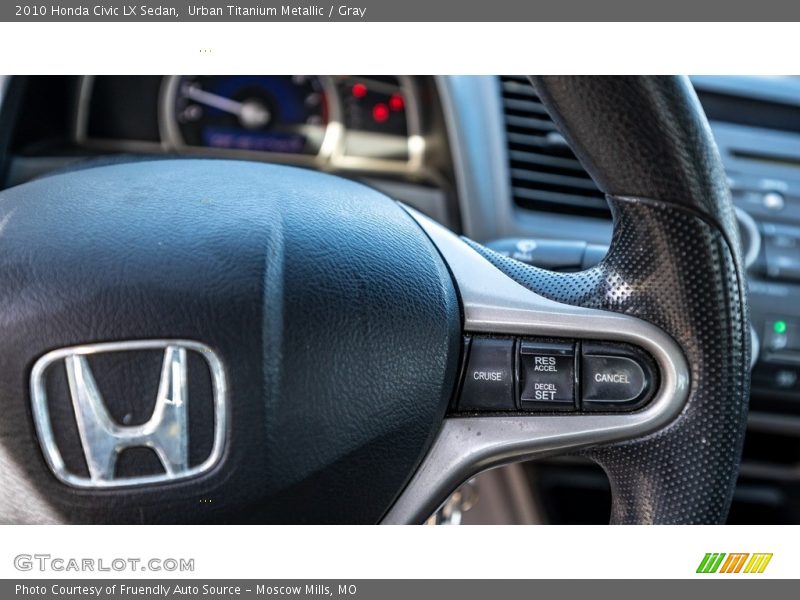 Urban Titanium Metallic / Gray 2010 Honda Civic LX Sedan