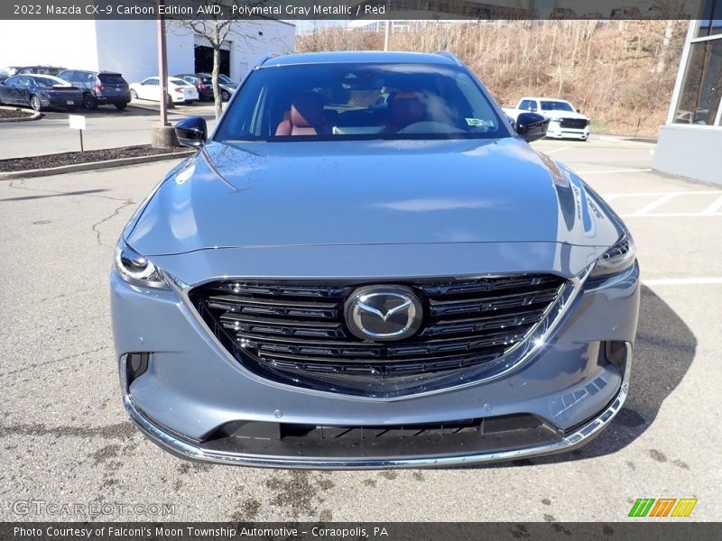 Polymetal Gray Metallic / Red 2022 Mazda CX-9 Carbon Edition AWD