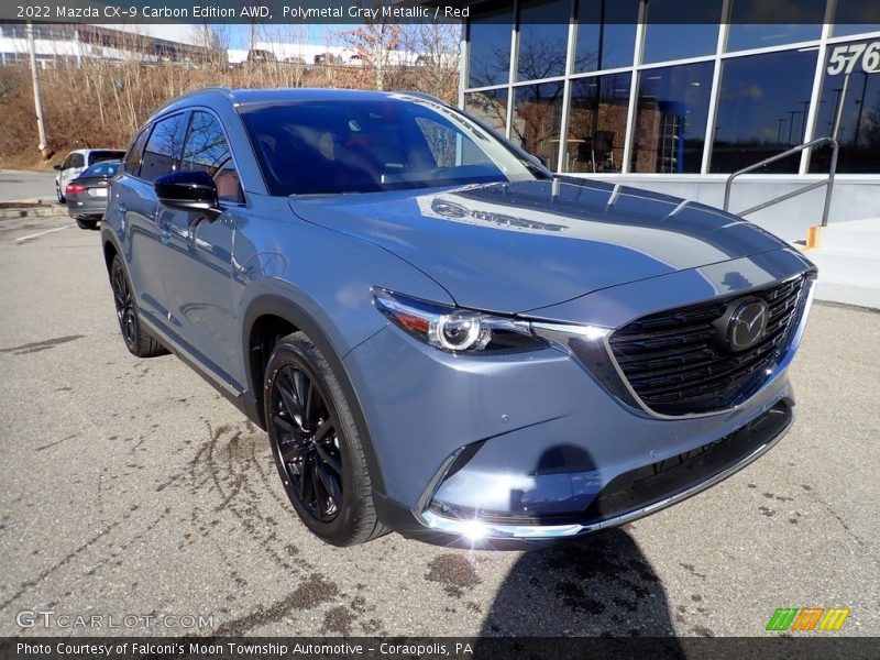 Polymetal Gray Metallic / Red 2022 Mazda CX-9 Carbon Edition AWD