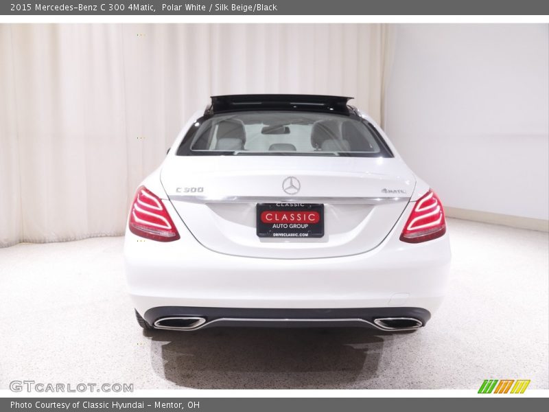 Polar White / Silk Beige/Black 2015 Mercedes-Benz C 300 4Matic