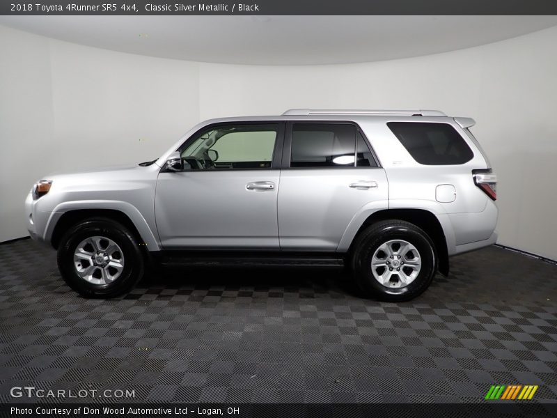 Classic Silver Metallic / Black 2018 Toyota 4Runner SR5 4x4