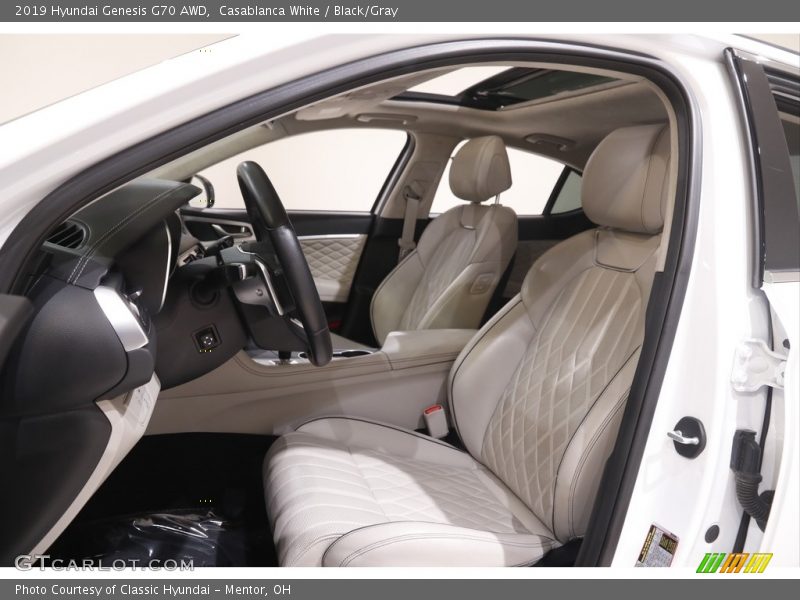 Front Seat of 2019 Genesis G70 AWD