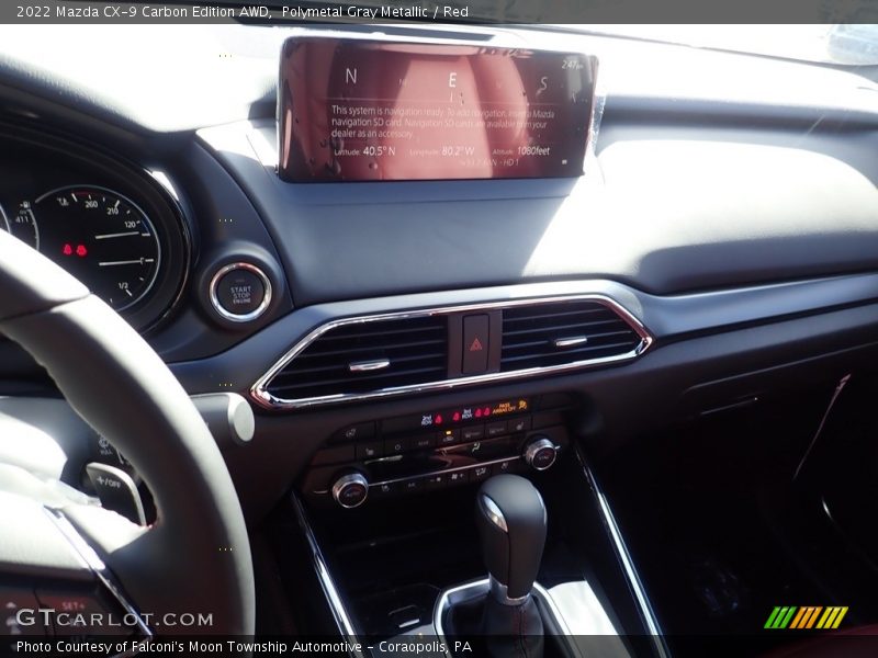 Polymetal Gray Metallic / Red 2022 Mazda CX-9 Carbon Edition AWD