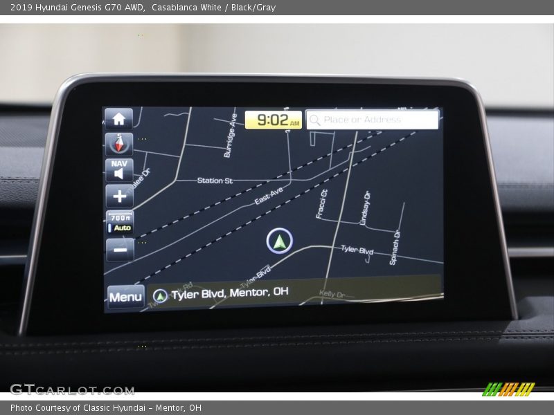 Navigation of 2019 Genesis G70 AWD