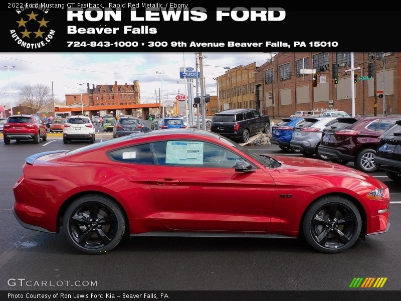 Rapid Red Metallic / Ebony 2022 Ford Mustang GT Fastback