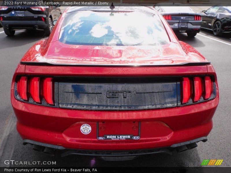 Rapid Red Metallic / Ebony 2022 Ford Mustang GT Fastback