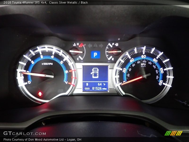 Classic Silver Metallic / Black 2018 Toyota 4Runner SR5 4x4