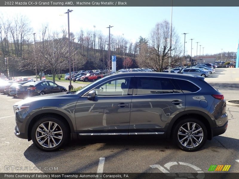 Machine Gray Metallic / Black 2022 Mazda CX-9 Grand Touring AWD