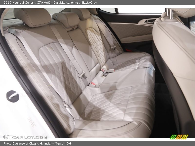 Rear Seat of 2019 Genesis G70 AWD