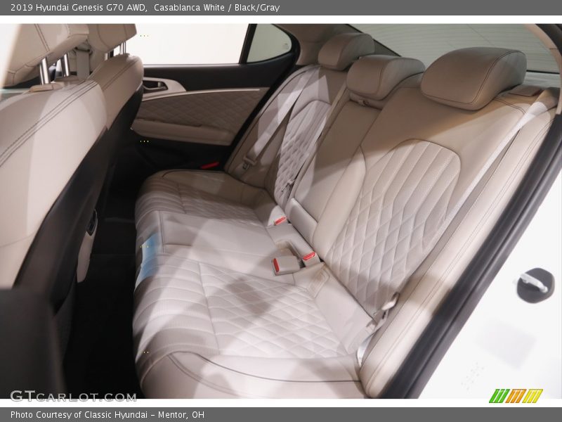 Rear Seat of 2019 Genesis G70 AWD