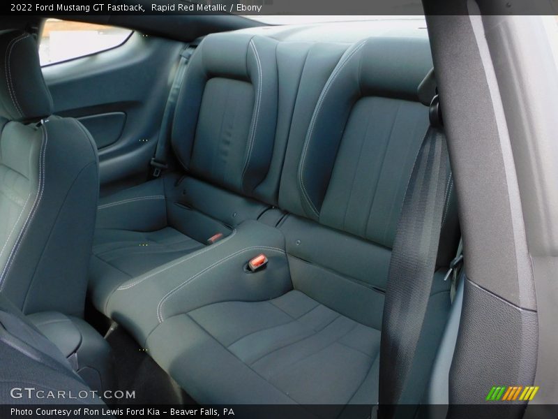 Rear Seat of 2022 Mustang GT Fastback