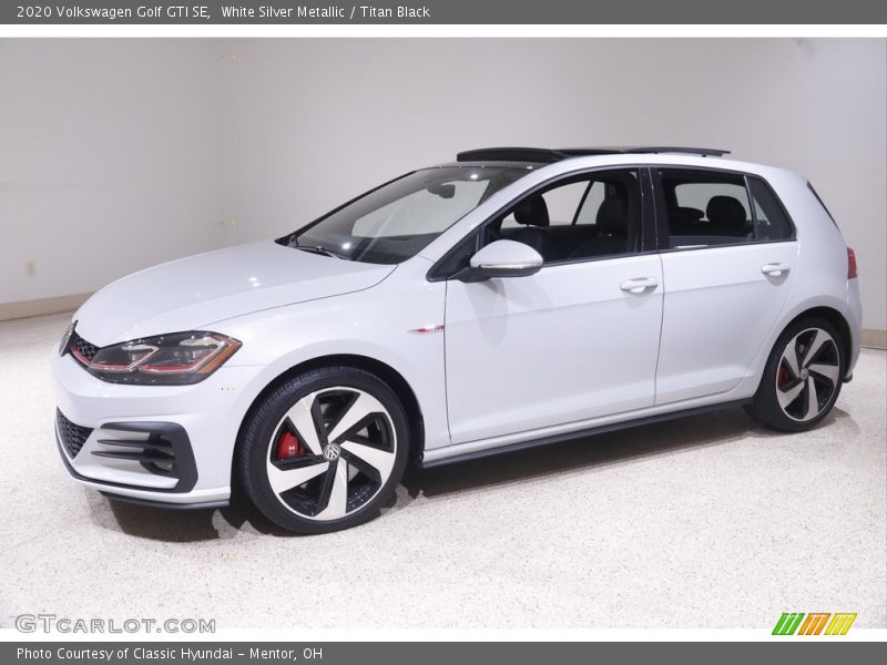 White Silver Metallic / Titan Black 2020 Volkswagen Golf GTI SE