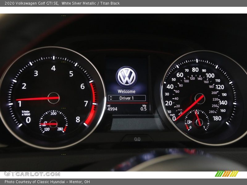 White Silver Metallic / Titan Black 2020 Volkswagen Golf GTI SE