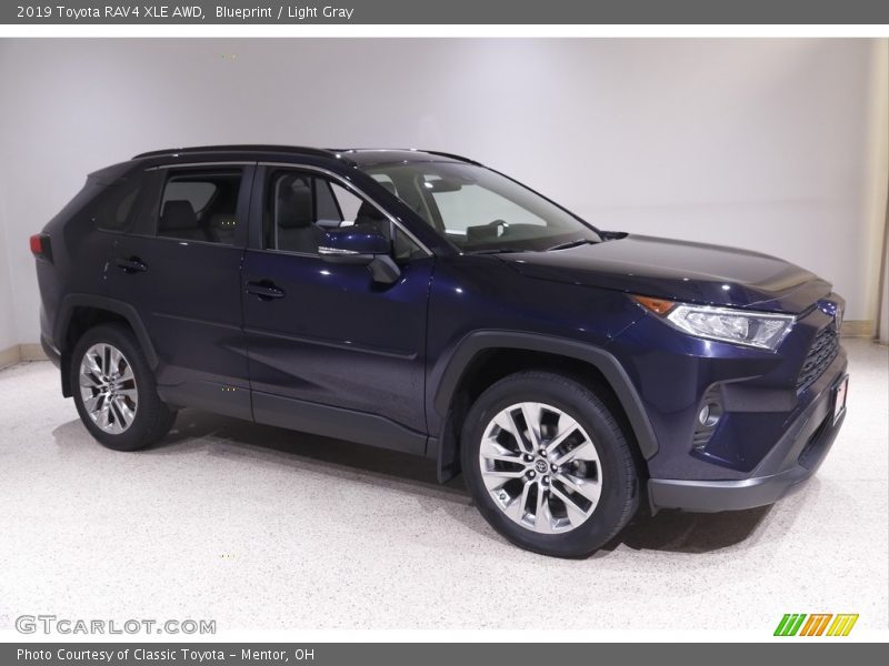 Blueprint / Light Gray 2019 Toyota RAV4 XLE AWD