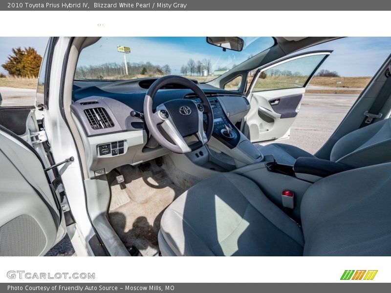 Blizzard White Pearl / Misty Gray 2010 Toyota Prius Hybrid IV