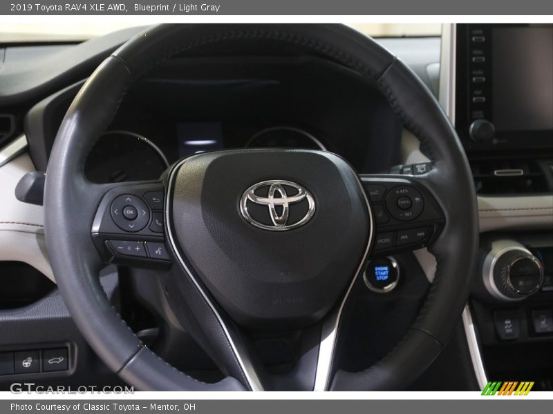 Blueprint / Light Gray 2019 Toyota RAV4 XLE AWD