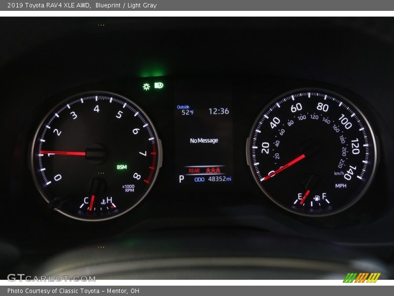 Blueprint / Light Gray 2019 Toyota RAV4 XLE AWD