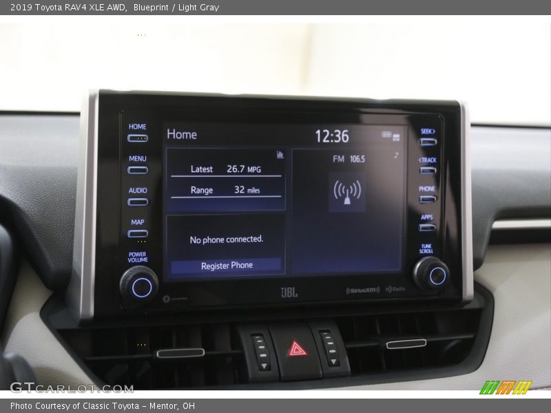Blueprint / Light Gray 2019 Toyota RAV4 XLE AWD