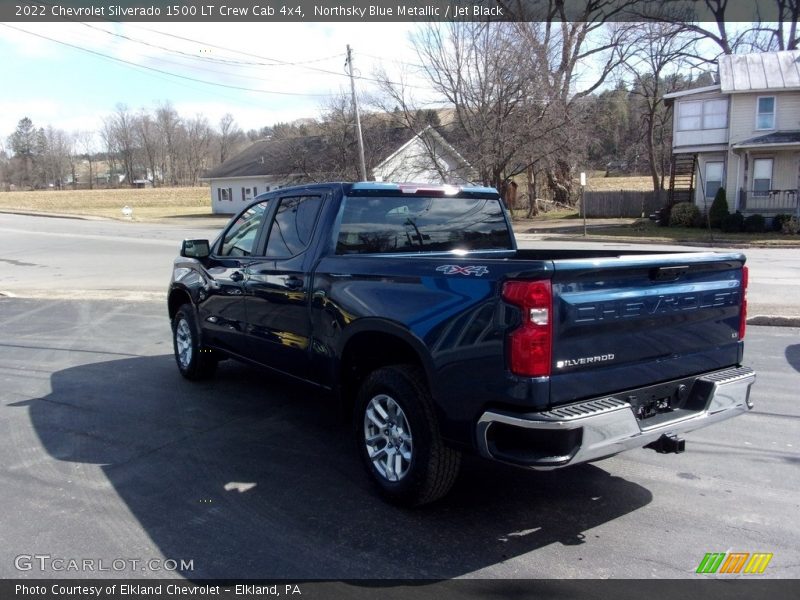 Northsky Blue Metallic / Jet Black 2022 Chevrolet Silverado 1500 LT Crew Cab 4x4