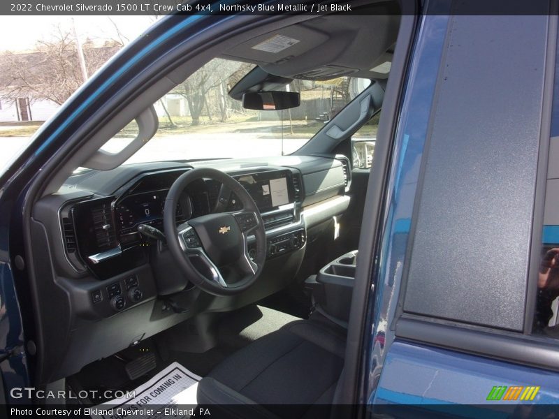 Northsky Blue Metallic / Jet Black 2022 Chevrolet Silverado 1500 LT Crew Cab 4x4